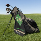Personalized GOLF Way of Life Black/Green/Mustard  ゴルフタオル (グリーン)