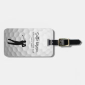 Personalized Golfer Name Golf-Ball  ラゲッジタグ (正面横)