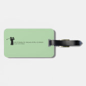 Personalized Golfer Name green golf ラゲッジタグ (裏面横)