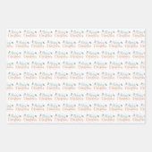 Personalized Goose Christmas Wrapping Paper Sheets ラッピングペーパーシート (正面2)