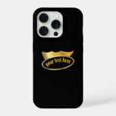 Personalized Gothic Gold Crown Phone Case iPhoneケース (裏面)