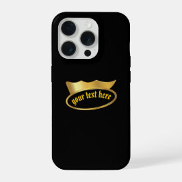 Personalized Gothic Gold Crown Phone Case iPhone 15 Proケース