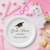 Personalized Grad Party, Name and Year ペーパープレート (パーティー)