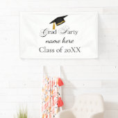 Personalized Grad Party, Name and Year 横断幕 (インサイチュ)