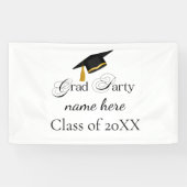 Personalized Grad Party, Name and Year 横断幕 (横)