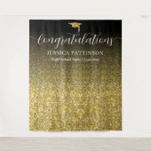 Personalized Graduate Congratulations Graduation タペストリー (正面)