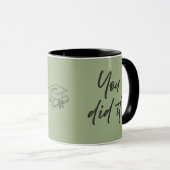 Personalized Graduate Mug – Elegant Script Style マグカップ (正面右)