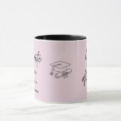 Personalized Graduate Mug – Elegant Script Style マグカップ (中央)