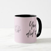 Personalized Graduate Mug – Elegant Script Style マグカップ (正面右)