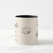 Personalized Graduate Mug – Elegant Script Style マグカップ (中央)
