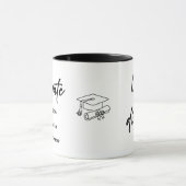 Personalized Graduate Mug – Elegant Script Style マグカップ (中央)
