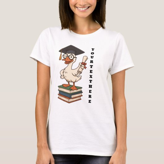 Personalized Graduate Silly Goose Tシャツ (正面)