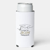 Personalized Graduate Slim Cooler / Enfriador Slim スリム缶クーラー (Seltzer正面)