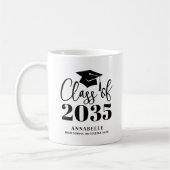 Personalized Graduation コーヒーマグカップ (左)