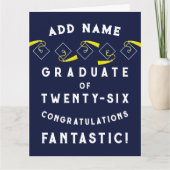 Personalized Graduation 2026 カード (正面)