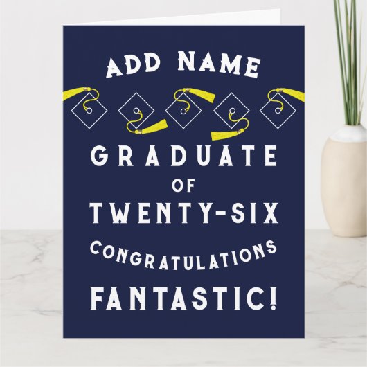 Personalized Graduation 2026 カード (正面)