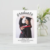 Personalized Graduation Announcement Photo Card 案内状 (スタンド正面)