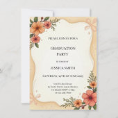 Personalized Graduation Announcement Photo Card 案内状 (裏面)