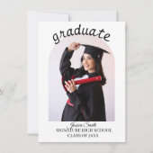 Personalized Graduation Announcement Photo Card 案内状 (正面)