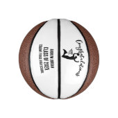 Personalized Graduation Basketball, Name ミニバスケットボール (縦)
