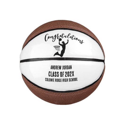 Personalized Graduation Basketball, Name ミニバスケットボール (正面)