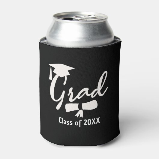 Personalized Graduation Beer Cooler, Custom Year 缶クーラー (缶正面)