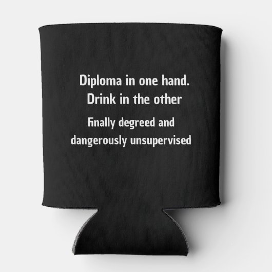 Personalized Graduation Beer Cooler, Custom Year  缶クーラー (裏面)