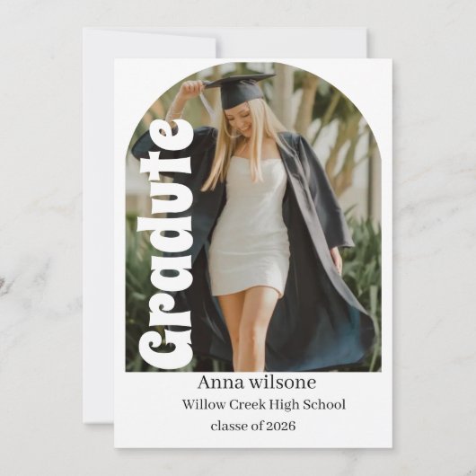 “Personalized Graduation Card – Celebrate Your Gra 招待状 (裏面)