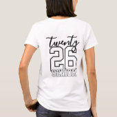 Personalized Graduation Class Of Year Tシャツ (裏面)