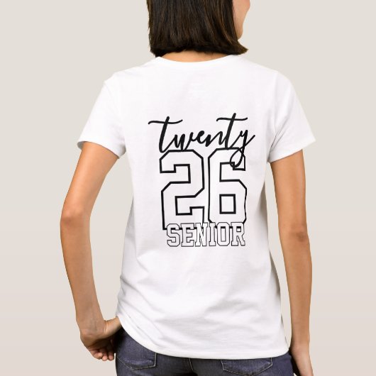 Personalized Graduation Class Of Year Tシャツ (裏面)