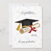 Personalized Graduation Congratulations カード (正面)
