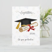 Personalized Graduation Congratulations カード (スタンド正面)