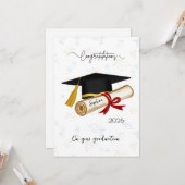Personalized Graduation Congratulations カード (正面/裏面インサイチュ)