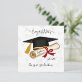 Personalized Graduation Congratulations カード (スタンド正面)
