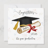 Personalized Graduation Congratulations カード (正面)