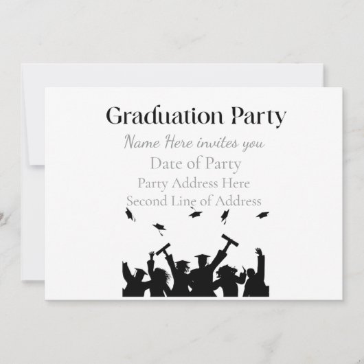 Personalized Graduation Custom Name and Class Year 招待状 (正面)