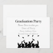 Personalized Graduation Custom Name and Class Year 招待状 (正面/裏面)