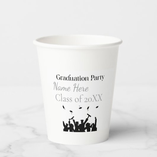 Personalized Graduation Custom Name and Class Year 紙コップ (正面)
