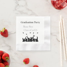 Personalized Graduation Custom Name and Class Year 縁ありカクテルナプキン