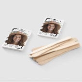 Personalized Graduation Elegant Script Stars & Cap ハンドファン (組立なし)