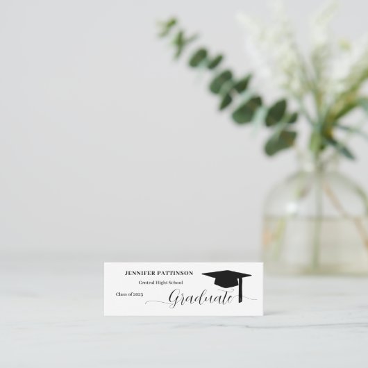 Personalized Graduation Graduate Name コーリングカード (スタンド正面)