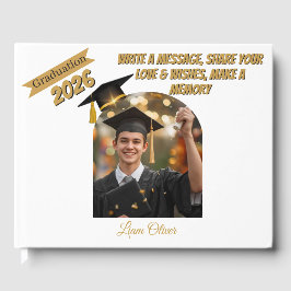 Personalized Graduation Guestbook & Wishes Book ゲストブック