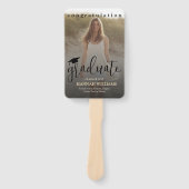 Personalized Graduation Hand Fan - Custom Photo ハンドファン (正面)