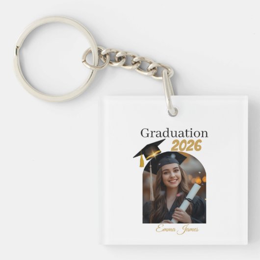 Personalized Graduation Keychain Gift  キーホルダー (正面)