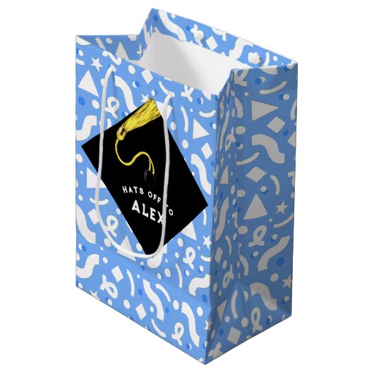 Personalized Graduation Medium Gift Bag ミディアムペーパーバッグ (正面アングル)