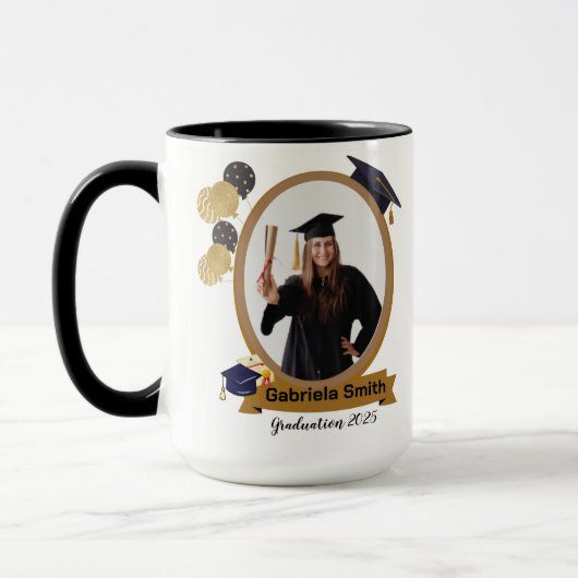 personalized graduation mug マグカップ (左)