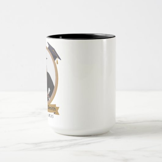 personalized graduation mug マグカップ (中央)