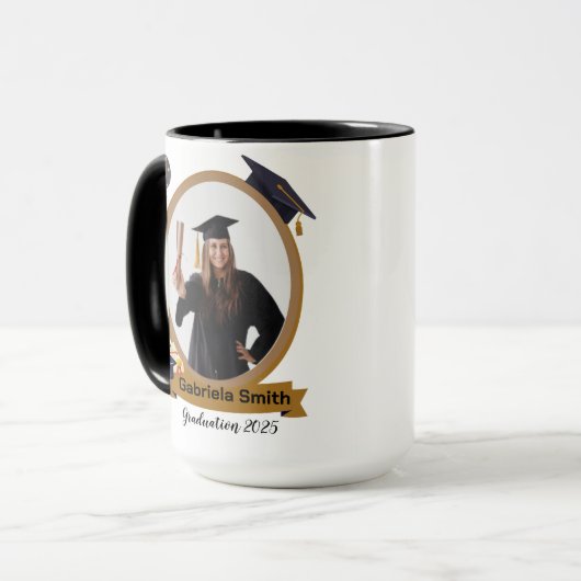 personalized graduation mug マグカップ (正面左)