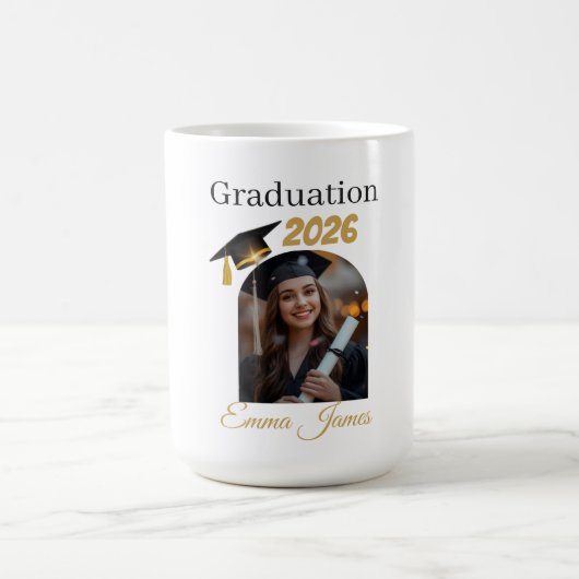 Personalized Graduation Mug – Class of 2026 コーヒーマグカップ (中央)