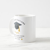 Personalized graduation mug, graduation gift コーヒーマグカップ (正面左)